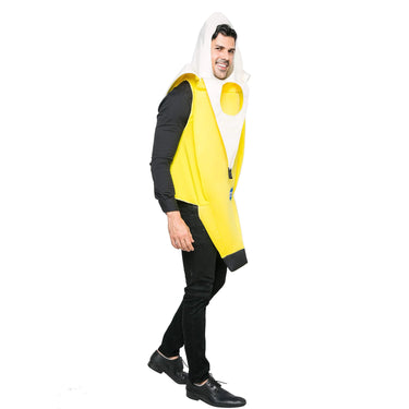 Spooktacular Creations Appealing Banana Costume Adult Deluxe Set for Halloween Dress Up Party and Roleplay Cosplay Small